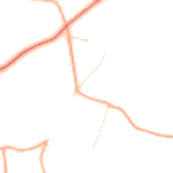 Daytime road noise heatmap for NR17 1TZ