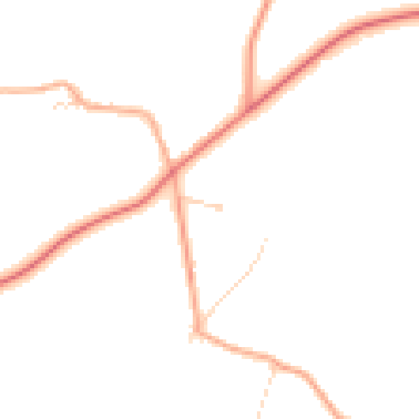 Daytime road noise heatmap for NR17 1UB