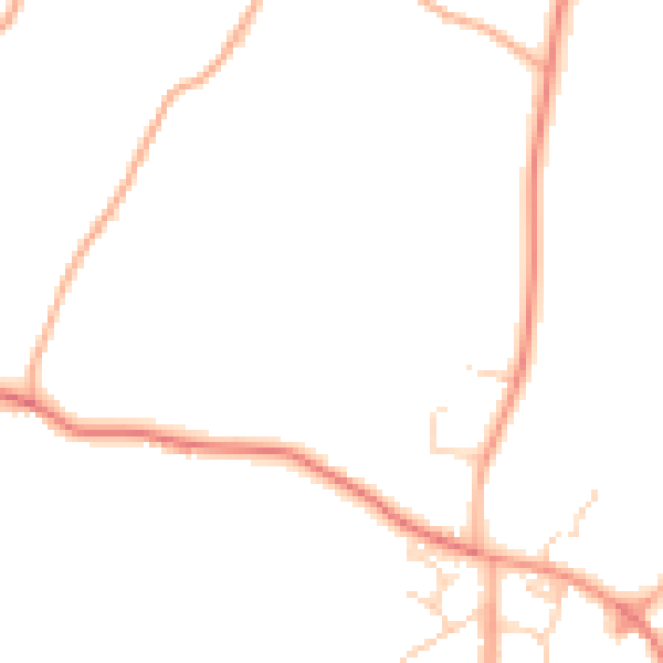 Daytime road noise heatmap for NR17 1ZF