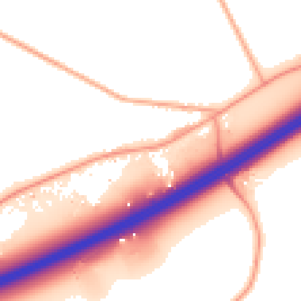 Daytime road noise heatmap for NR17 2LB