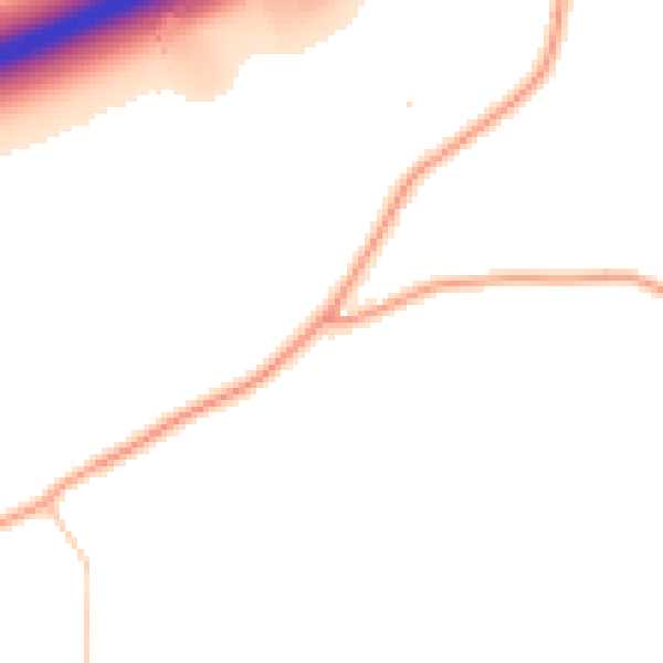 Daytime road noise heatmap for NR17 2LF