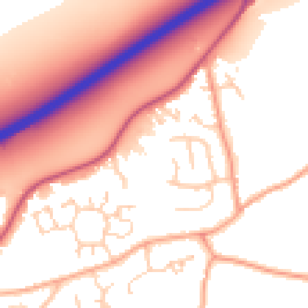 Daytime road noise heatmap for NR17 2LU