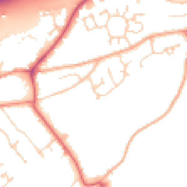 Daytime road noise heatmap for NR17 2ND