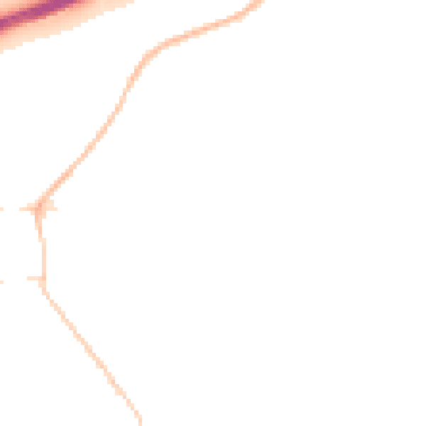 Night-time road noise heatmap for NR17 2NF