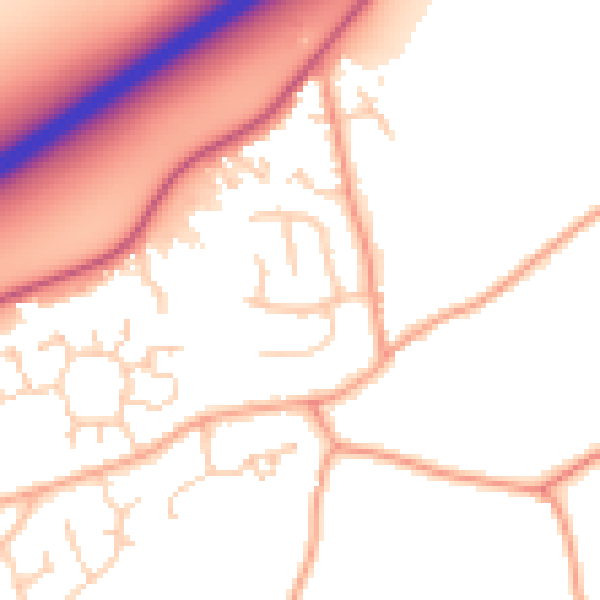 Daytime road noise heatmap for NR17 2NS