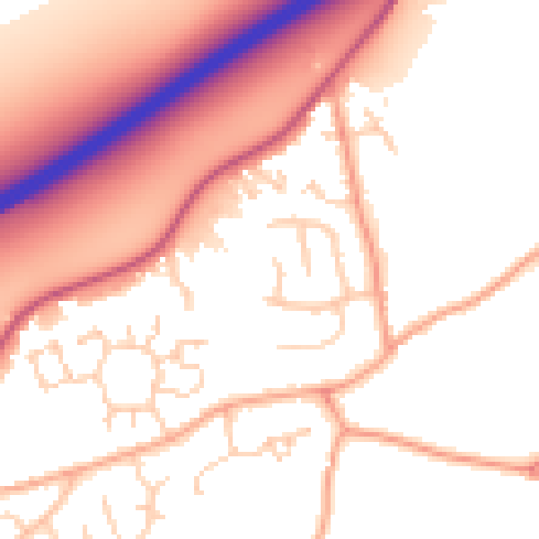 Daytime road noise heatmap for NR17 2PG