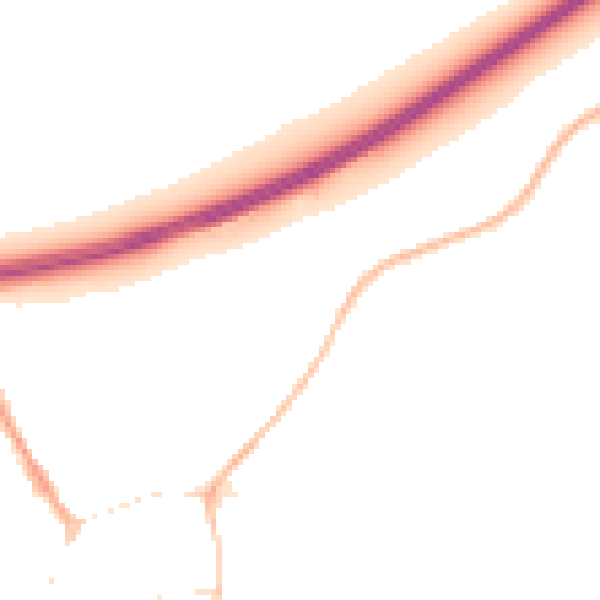 Night-time road noise heatmap for NR17 2RG