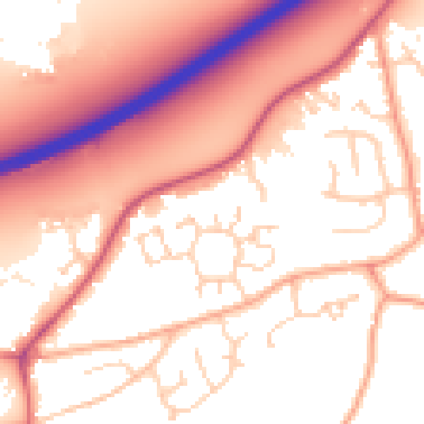 Daytime road noise heatmap for NR17 2SL