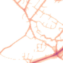 Daytime road noise heatmap for NR18 0AB