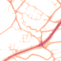Daytime road noise heatmap for NR18 0AG