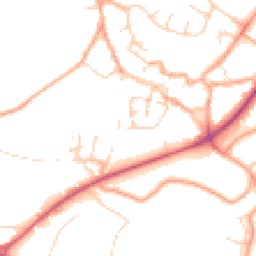 Daytime road noise heatmap for NR18 0AU