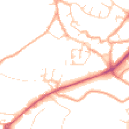 Daytime road noise heatmap for NR18 0BH
