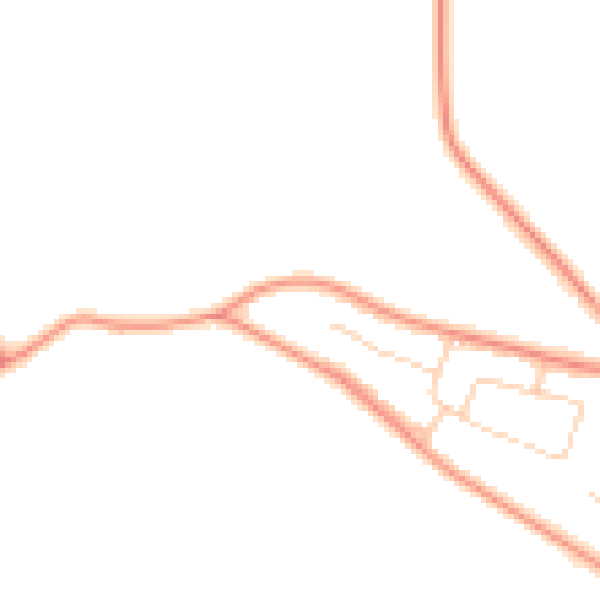 Daytime road noise heatmap for NR18 0BU