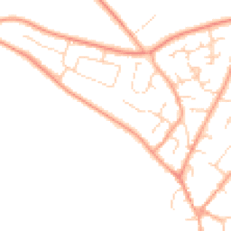 Daytime road noise heatmap for NR18 0DL