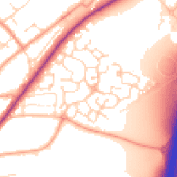Daytime road noise heatmap for NR18 0PY