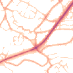 Daytime road noise heatmap for NR18 0QF