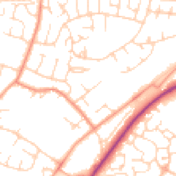 Daytime road noise heatmap for NR18 0QX