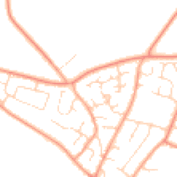Daytime road noise heatmap for NR18 0TS