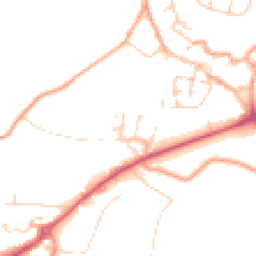 Daytime road noise heatmap for NR18 0TT