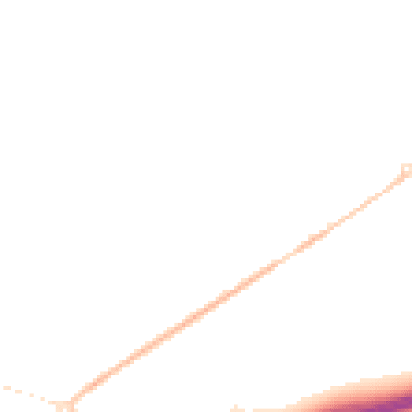 Night-time road noise heatmap for NR18 0UU