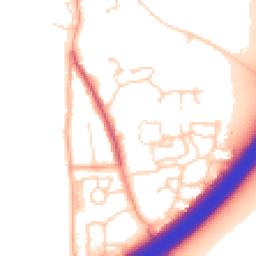 Daytime road noise heatmap for NR18 9AS