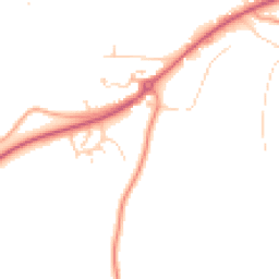 Daytime road noise heatmap for NR18 9GL
