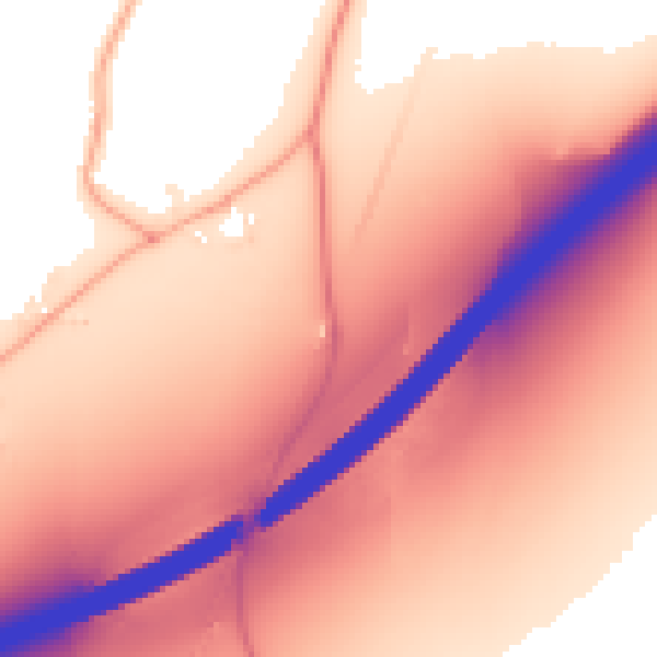 Daytime road noise heatmap for NR18 9LP