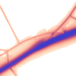 Daytime road noise heatmap for NR18 9SS