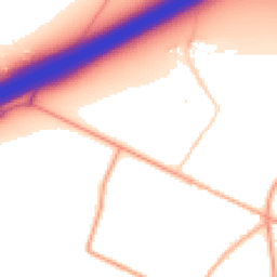 Daytime road noise heatmap for NR18 9UL