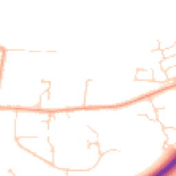 Daytime road noise heatmap for NR20 3AZ