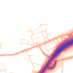 Daytime road noise heatmap for NR20 3BJ