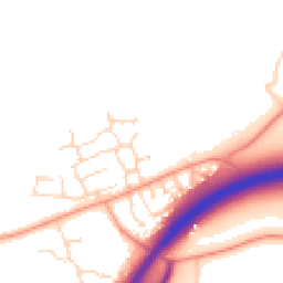 Daytime road noise heatmap for NR20 3FW