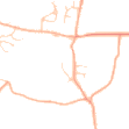 Daytime road noise heatmap for NR20 3QN