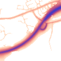 Daytime road noise heatmap for NR20 3TB