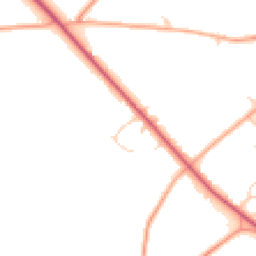 Daytime road noise heatmap for NR20 4BN