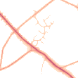 Daytime road noise heatmap for NR20 4EZ