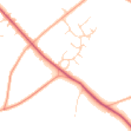 Daytime road noise heatmap for NR20 4LS