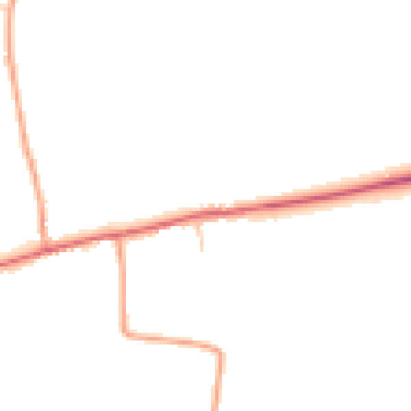 Daytime road noise heatmap for NR20 4RA
