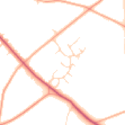 Daytime road noise heatmap for NR20 4TB