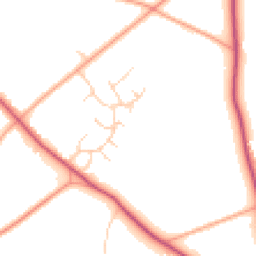 Daytime road noise heatmap for NR20 4UU