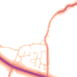 Daytime road noise heatmap for NR20 4UX
