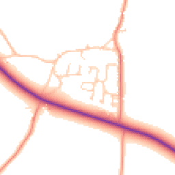 Daytime road noise heatmap for NR20 4WH
