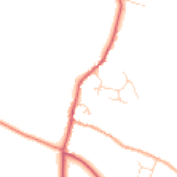 Daytime road noise heatmap for NR20 5JJ