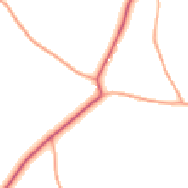 Daytime road noise heatmap for NR24 2DY
