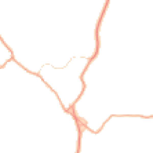 Daytime road noise heatmap for NR24 2EY