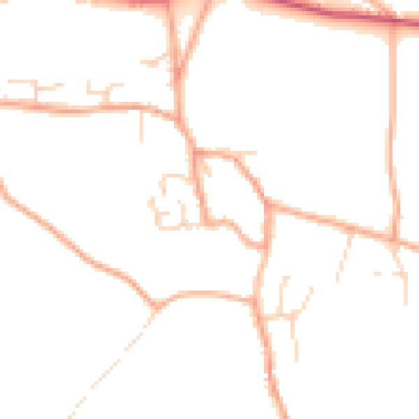 Daytime road noise heatmap for NR24 2NB