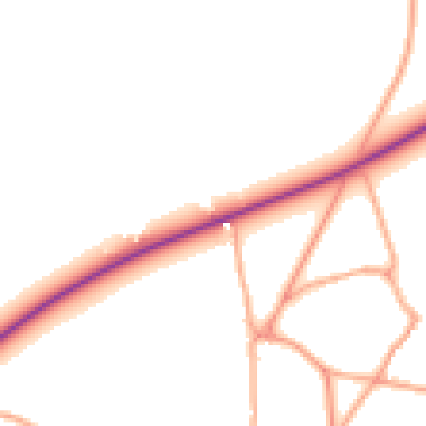 Daytime road noise heatmap for NR24 2PH