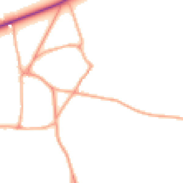 Daytime road noise heatmap for NR24 2PN