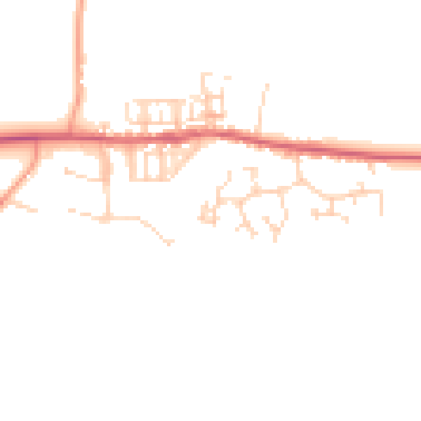 Daytime road noise heatmap for NR24 2SH