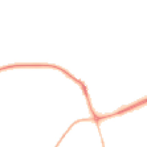 Night-time road noise heatmap for NR25 6BJ